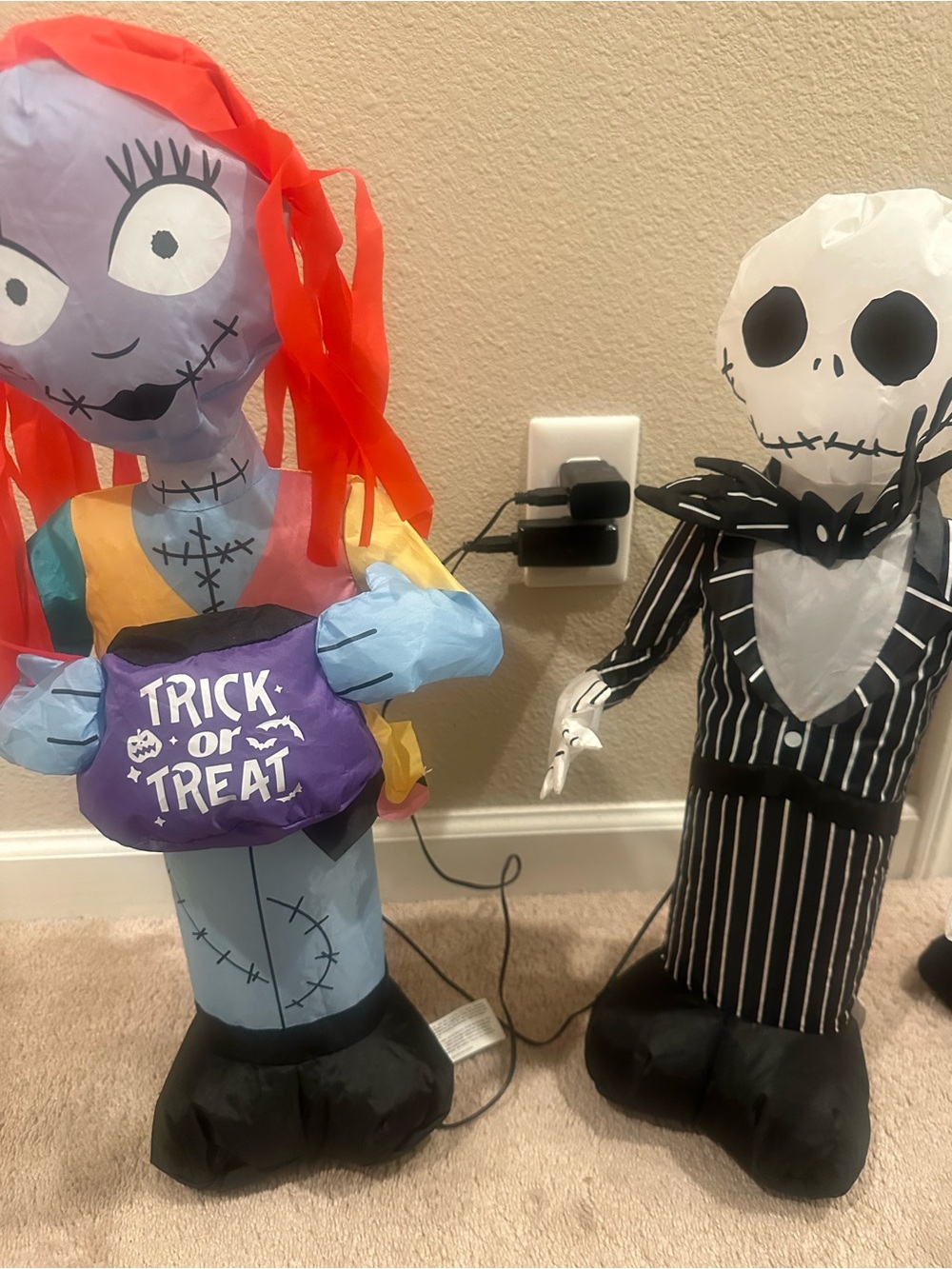 The nightmare before Christmas mini inflatables jack and sally Halloween 🎃